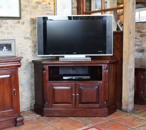 Granada Mahogany Corner Television Cabinet
