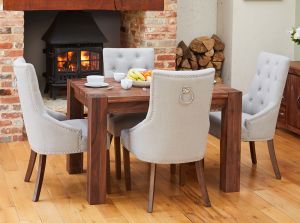 BUNDLE - Alicante Walnut Table with 4 x Chairs