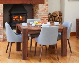 BUNDLE - Alicante Walnut Table with 4 x Chairs