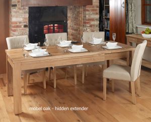 BUNDLE - Valencia Light Oak Table with 6 x Chairs