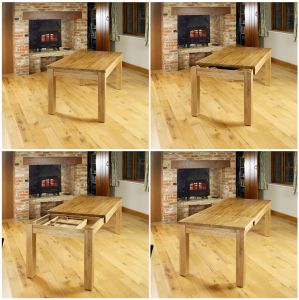 BUNDLE - Valencia Light Oak Table with 6 x Chairs