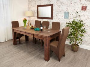 BUNDLE - Madrid Walnut Table with 6 x Chairs